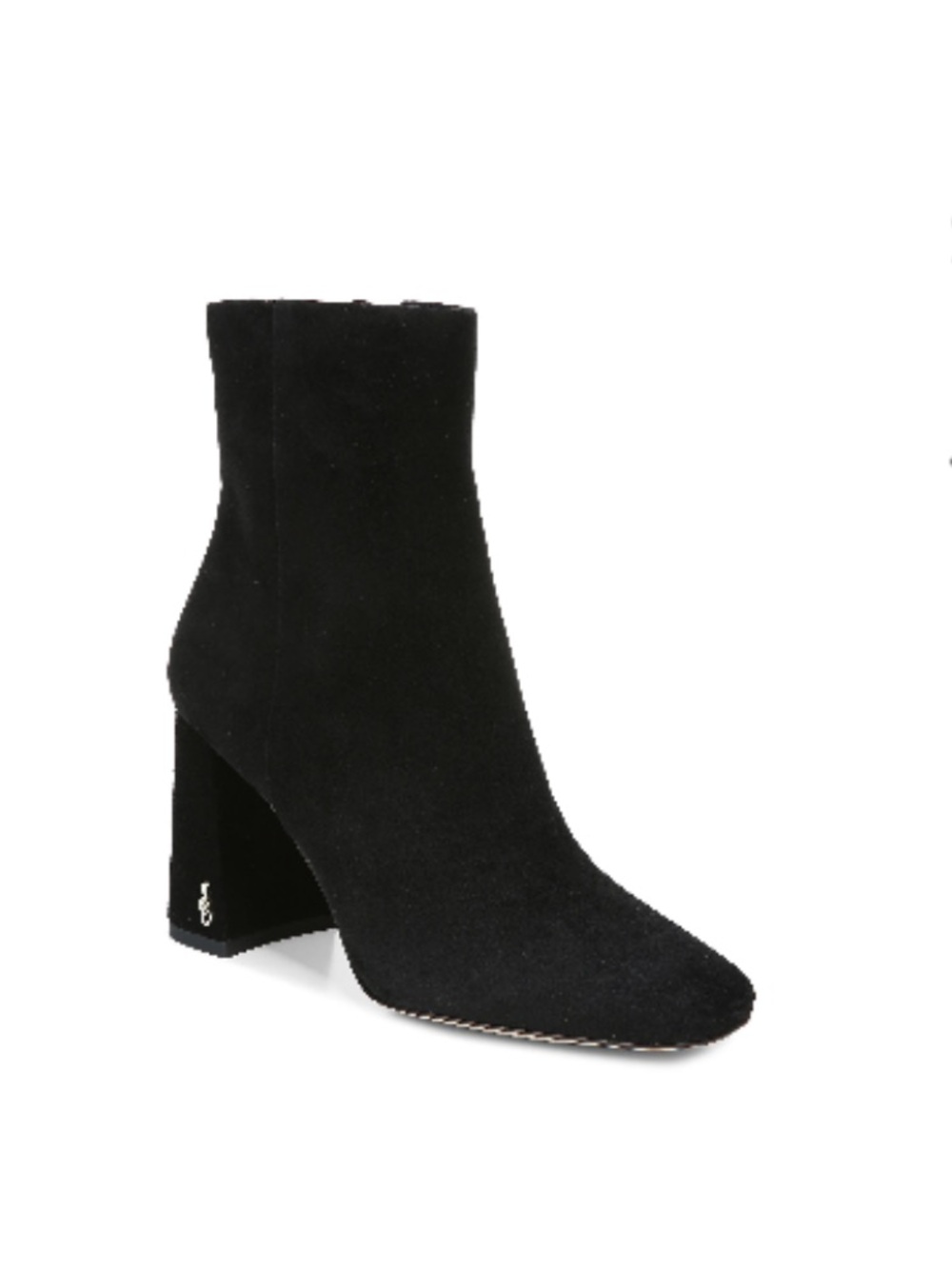Sam Edelman Cody Square toe bootie black suede 7M